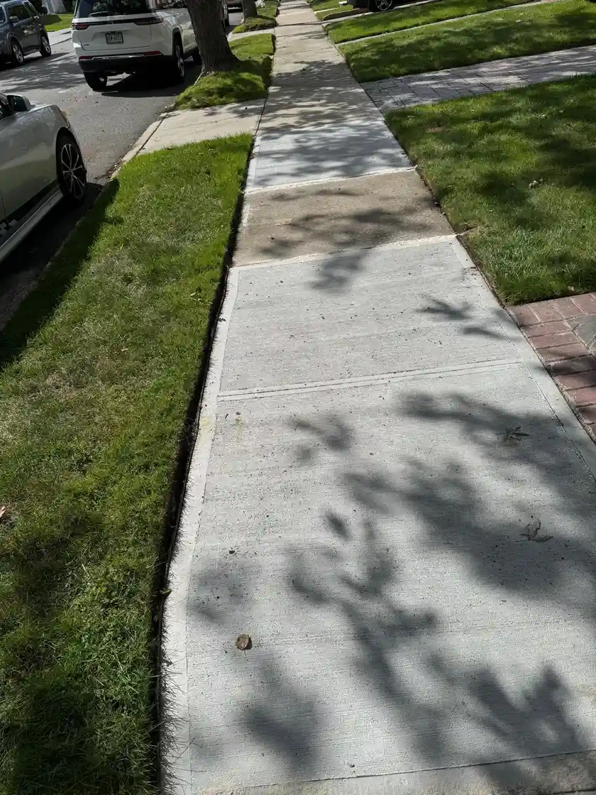 Replaced sidewalk slabs at 162-55 12th Avenue, Whitestone