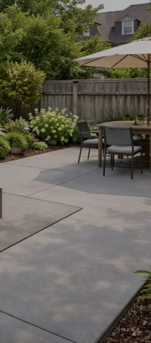 Patio in Backyard